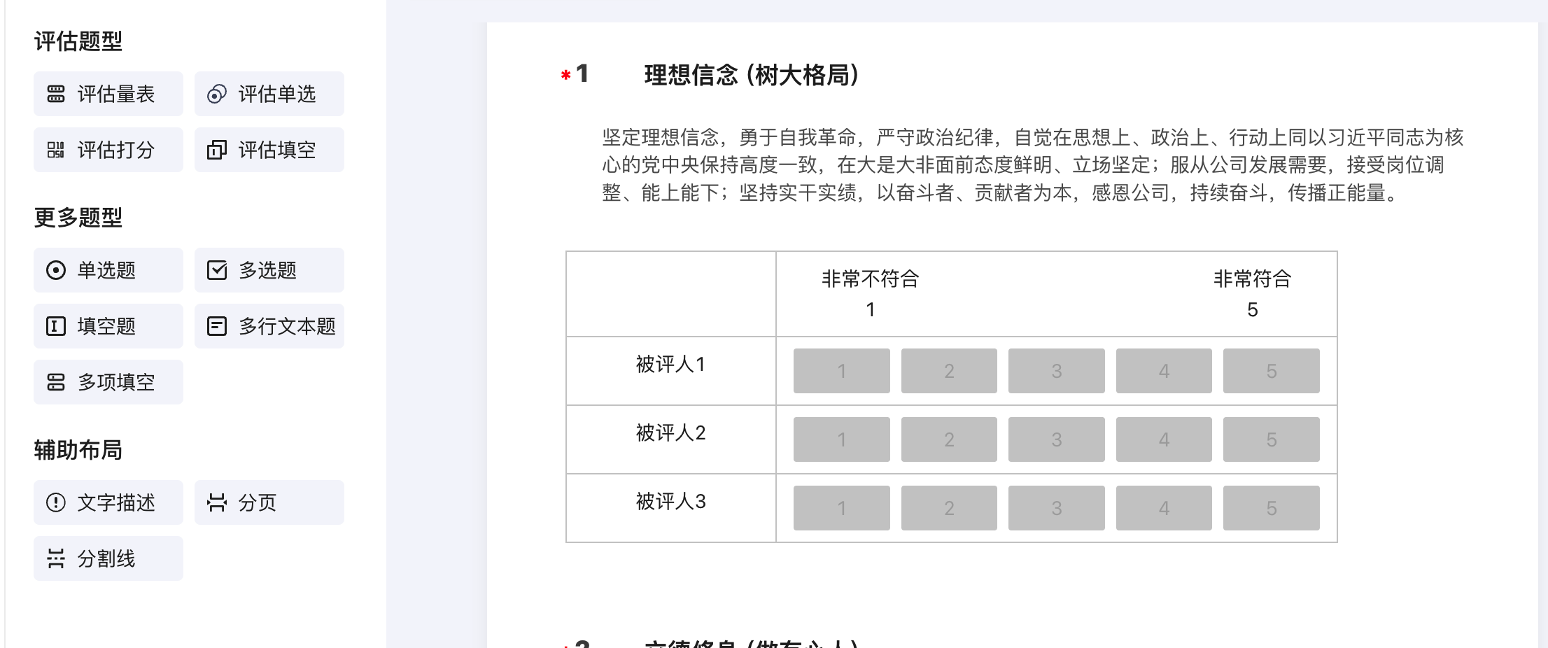 多维度 360 度评估，全面洞察人才